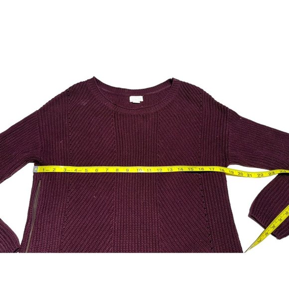 Caslon Red Tunic Length Sweater Size Medium - Picture 4 of 7